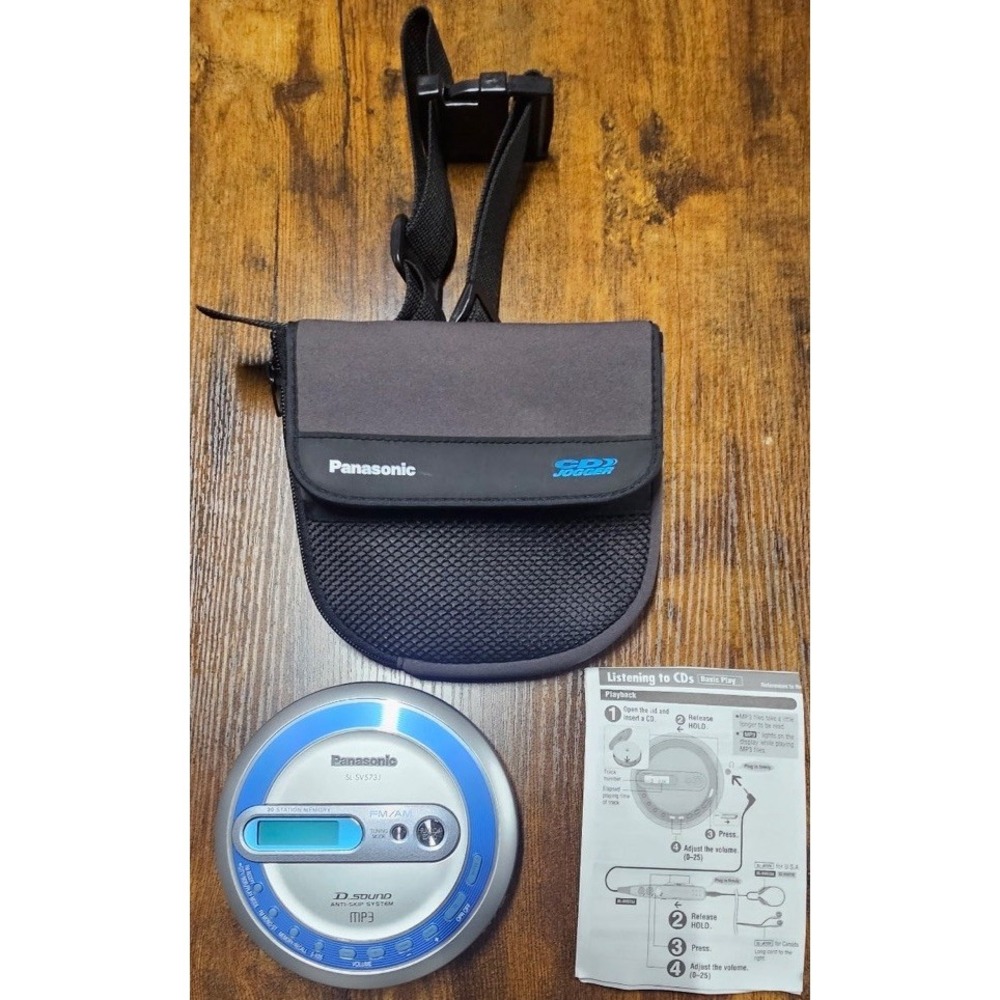 Panasonic SL-SV573J FM/AM Portable CD Player Tested And Works